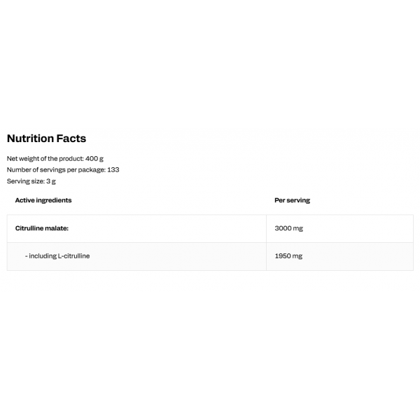 100% цитрулін малат, OstroVit, Citrulline - 400 г 100% цитрулін малат, OstroVit, Citrulline - 400 г