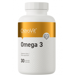 Омега-3, 1000 мг риб'ячий жир, OstroVit, Omega 3 - 30 гель капс