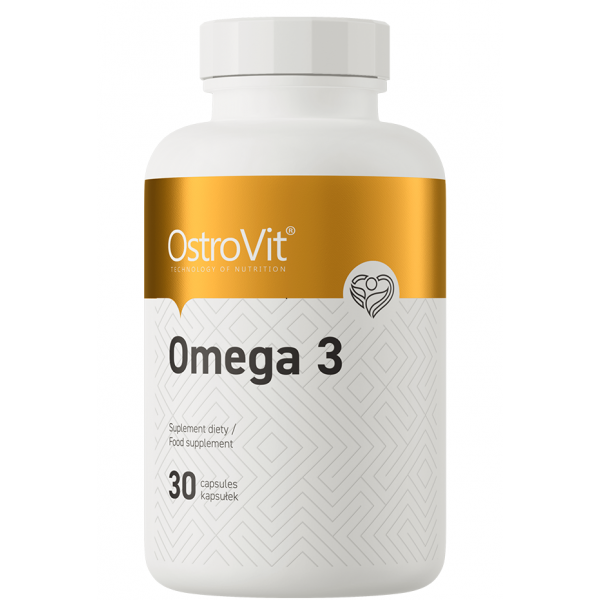 Омега-3, 1000 мг риб'ячий жир, OstroVit, Omega 3 - 30 гель капс