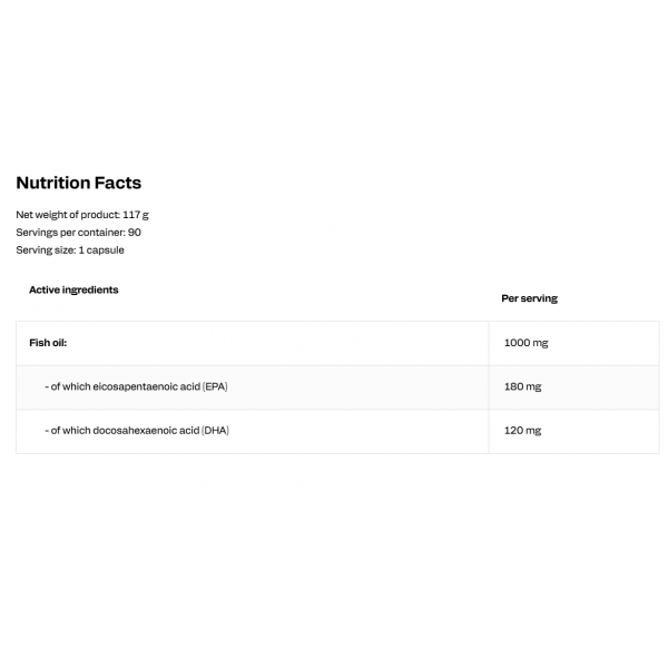 Омега-3, 1000 мг риб'ячий жир, OstroVit, Omega 3 - 30 гель капс