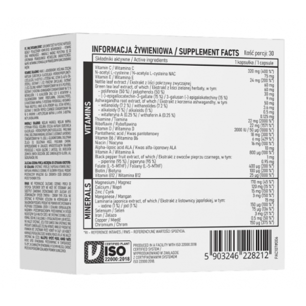 Вітаміни + мінерали, OstroVit, Vit&Min Sport - 60 капс