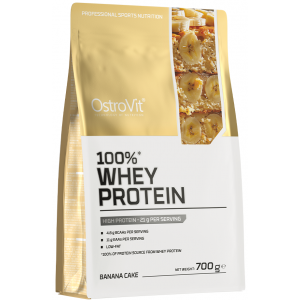 Протеин сывороточный (70% белка), OstroVit, 100% Whey Protein - 700 г - Банановый пирог