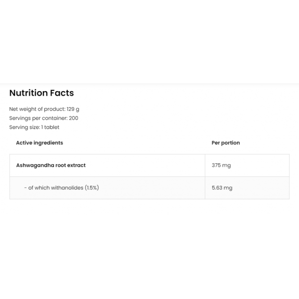 Экстракт корня Ашваганды, OstroVit, Ashwagandha