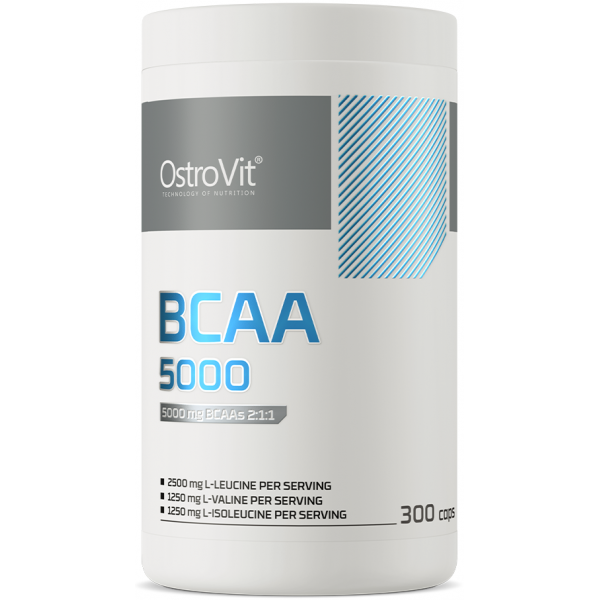 ВСАА 5000 мг, OstroVit, BCAA 5000 - 300 капс