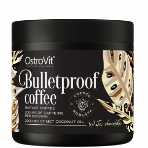 Кофе Робуста с кофеином и кокосовым маслом MCT, OstroVit, Bulletproof Coffee - 150 г