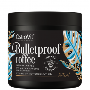 Кофе Робуста с кофеином и кокосовым маслом MCT, OstroVit, Bulletproof Coffee - 150 г - Натуральный