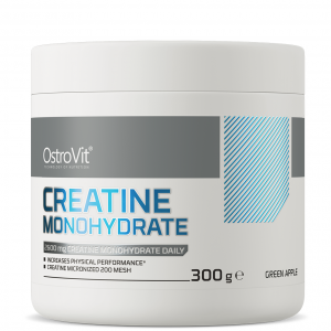 Креатин моногідрат, OstroVit, Creatine Monohydrate - 300 г - Зелене яблуко