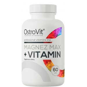 Магний + комплекс витаминов, OstroVit, Magnez Max + Vitamin - 60 таб