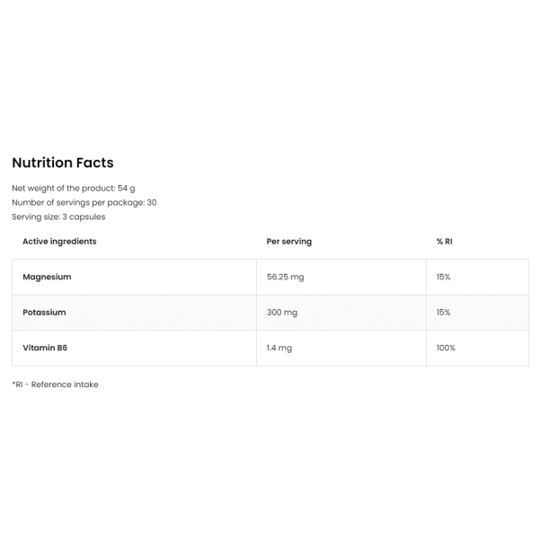 Магний, Калий + Витамин В6, OstroVit, Pharma Magnesium Citrate + Potassium + B6 P-5-P - 90 капс