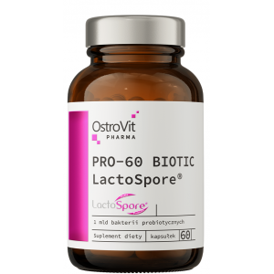 Пробиотик с Инулином, OstroVit, Pharma PRO-60 Biotic LactoSpore - 60 капс