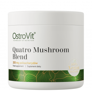 Бленд 4 грибных экстрактов, OstroVit, Quatro Mushroom Blend (Vegan) - 100 г