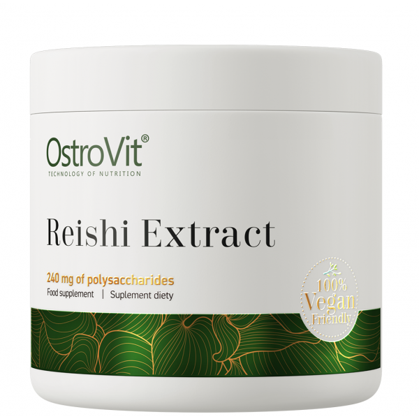 Порошок гриба Рейши, OstroVit, Reishi Extract (Vegan) - 50 г