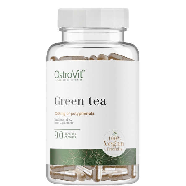 Зеленый чай (50% полифенолов), OstroVit, Green Tea VEGE - 90 веган капс