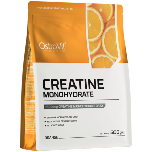 Креатин моногидрат, OstroVit, Creatine Monohydrate - 500 г -  Апельсин