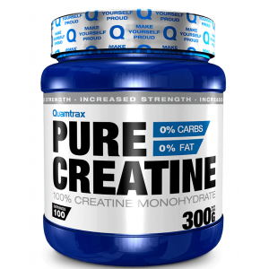 100% Креатин моногидрат, Quamtrax, Creatine - 300 г