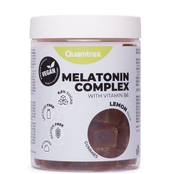 Комплекс для сна с Мелатонином, Quamtrax, Melatonin Complex - 60 жевательных конфет