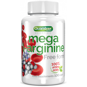 Аргинин, Quamtrax, Mega L-Arginine - 100 капс