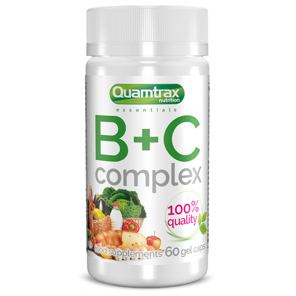 Витамины группы В + Витамин С, Quamtrax, B+C Complex Quamtrax - 60 гель капс