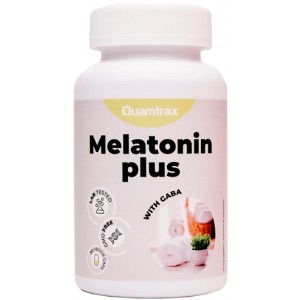 Мелатонин + 5 НТР, ГАМК, Витамин В6, Quamtrax, Melatonin Plus - 90 капс