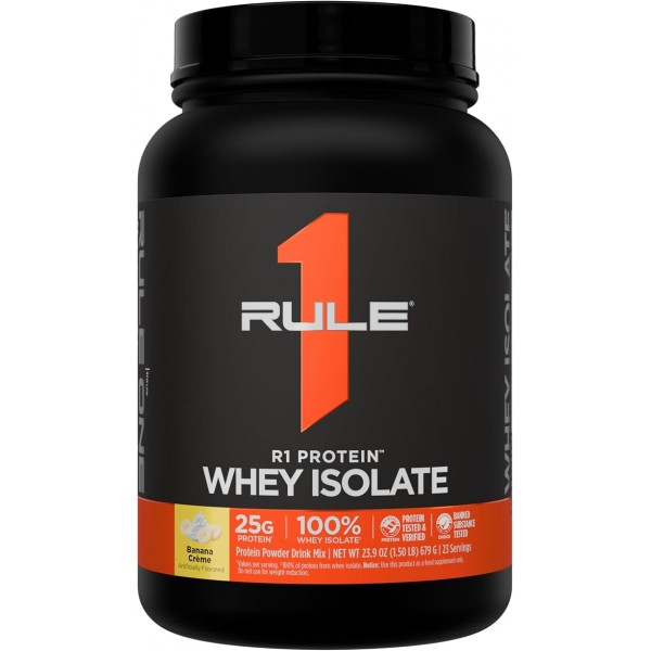Сироватковий ізолят+гідролізат протеїн, Rule 1, Protein Whey Isolate - 660 г