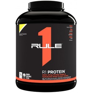 Сироватковий протеїн (ізолят+гідролізат), Rule 1, R1 Protein - 2,2 кг - Банан