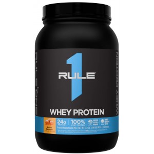 Протеин сывороточный, Rule 1, Whey Blend - 905 г - Соленая карамель