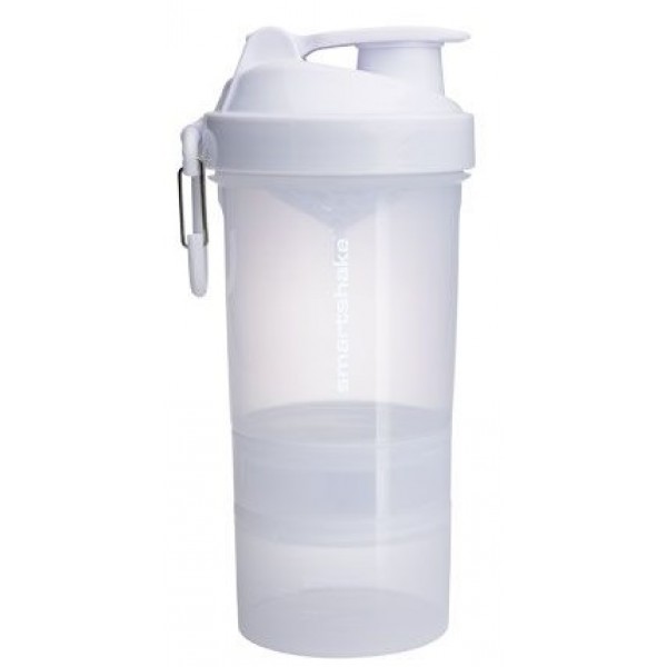 Шейкер с контейнерами, SmartShake, Original2GO - 600 мл - pure whire