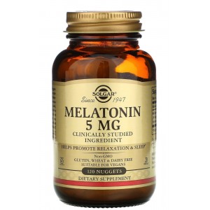 Мелатонин 5 мг, Solgar, Melatonin 5 мг 