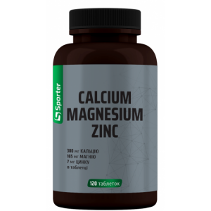 Кальцій Магній Цинк, Sporter, Calcium Magnesium Zinc - 120 таб
