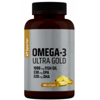 Омега 3 55% + Витамин Е, Sporter, Omega-3 Ultra Gold - 120 гель капс