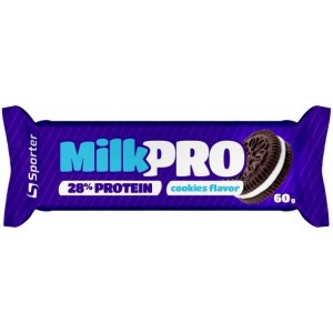 Батончик протеїновий без цукру, Sporter, Milk Pro 29% - 60 г - Печиво