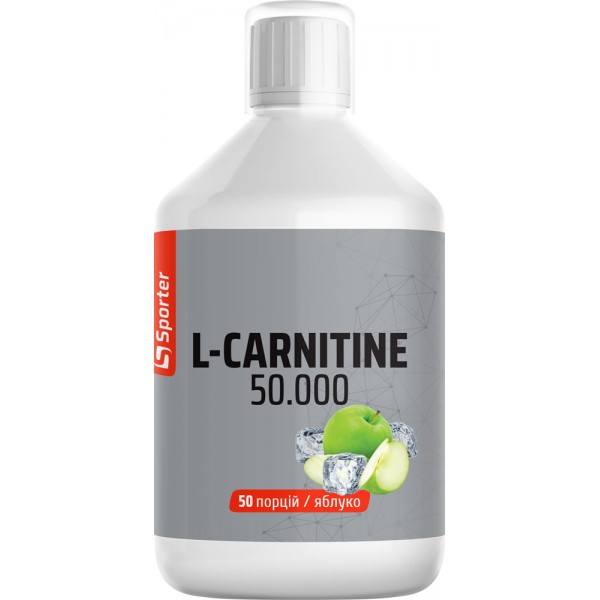Л-карнитин, жиросжигатель, Sporter, L-carnitine 50.000  - 500 мл