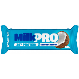 Батончик протеїновий без цукру, Sporter, Milk Pro 29% - 60 г - Кокос
