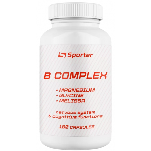 Комплекс для нервной системы, Sporter, Vitamin B Complex - 100 капс