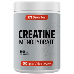 Креатин 100% чистий моногідрат, Sporter, Creatine monohydrate - 500 г