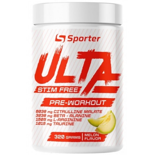 Предтрен без стимуляторов, Sporter, Ulta Stim Free Pre-Workout - 320 г