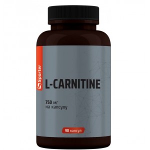 Л-карнітин (здоров'я серця, жироспалювання), Sporter, L-carnitine 750 мг - 90 капс