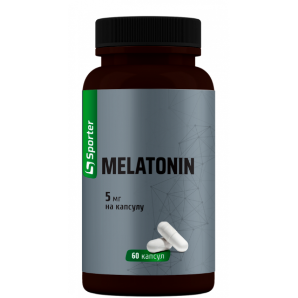Мелатонин, Sporter, Melatonin 5 мг - 60 капс