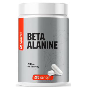 Бета-Аланин 750 мг, Sporter, Beta-Alanine - 200 капс