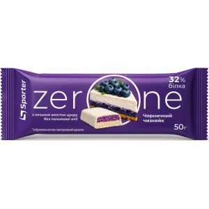 Протеїновий батончик без цукру, Sporter, Zero One - 50 г