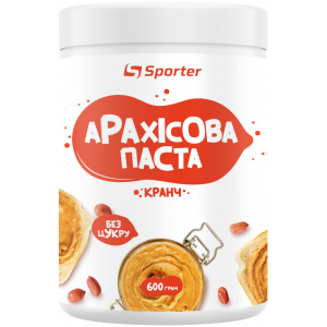 Арахисовая паста Sporter - 600 г - Кранч