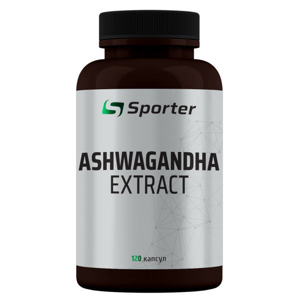 Екстракт кореня Ашваганди, Sporter, Ashwagandha - 120 капс