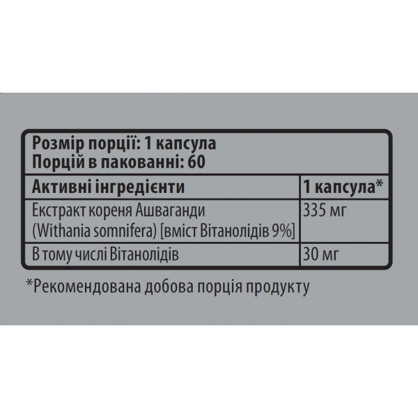 Екстракт кореня Ашваганди, Sporter, Ashwagandha Pro Max - 60 капс Екстракт кореня Ашваганди, Sporter, Ashwagandha Pro Max - 60 капс