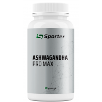 Екстракт кореня Ашваганди, Sporter, Ashwagandha Pro Max - 60 капс