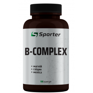 Комплекс вітамінів для підтримки нервової системи, Sporter, B-Complex - 100 капс