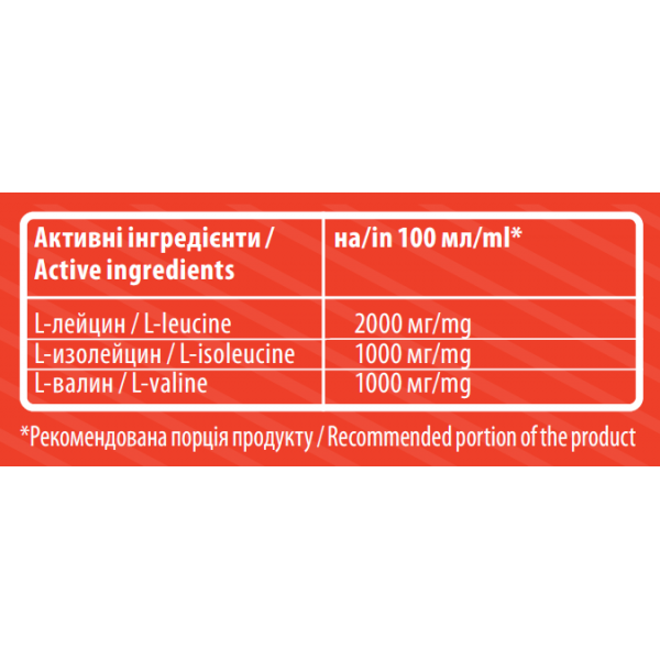 ВСАА 2:1:1 шот, Sporter, BCAA - 100 мл