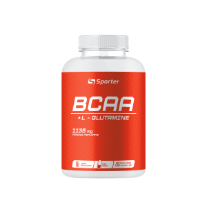 Незаменимые аминокислоты с Глютамином, Sporter, BCAA + Glutamine - 180 капс