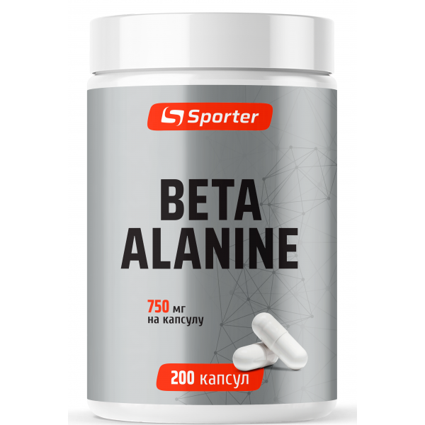 Бета-Аланін 750 мг, Sporter, Beta-Alanine - 200 капс