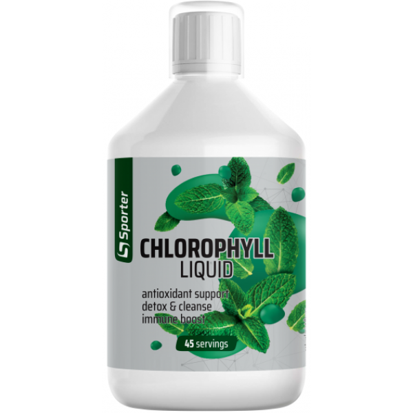 Хлорофіл, детокс організму, Sporter, Chlorophyll liquid - 450 мл