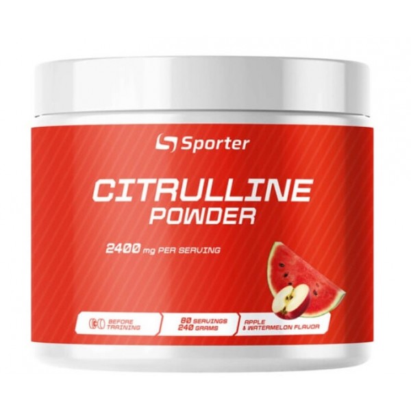 Цитрулин малат, цитрулин, Sporter, Citrulline Powder - 240 г 